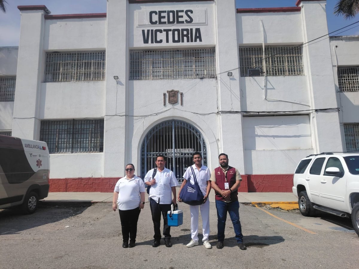 Campaña contra el sarampión llega a centros penitenciarios de Victoria y Reynosa