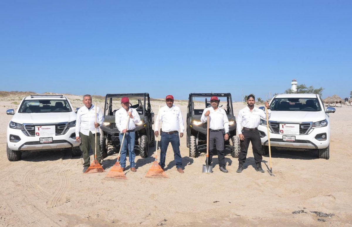 Tamaulipas despliega limpieza y vigilancia ambiental en su franja costera