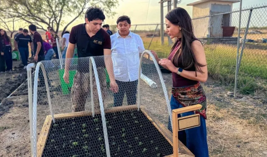 Huerto tecnologico convierte a la UT Matamoros en laboratorio ambiental
